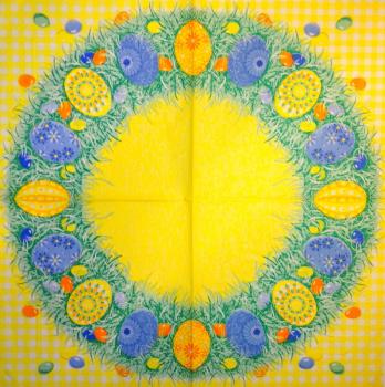 130 Eggs,  Easter Eggs - 3 ply (yellow)